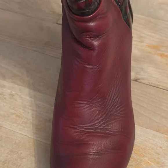 FELMINI Red Genuine Leather Boots - Picture 5 of 12